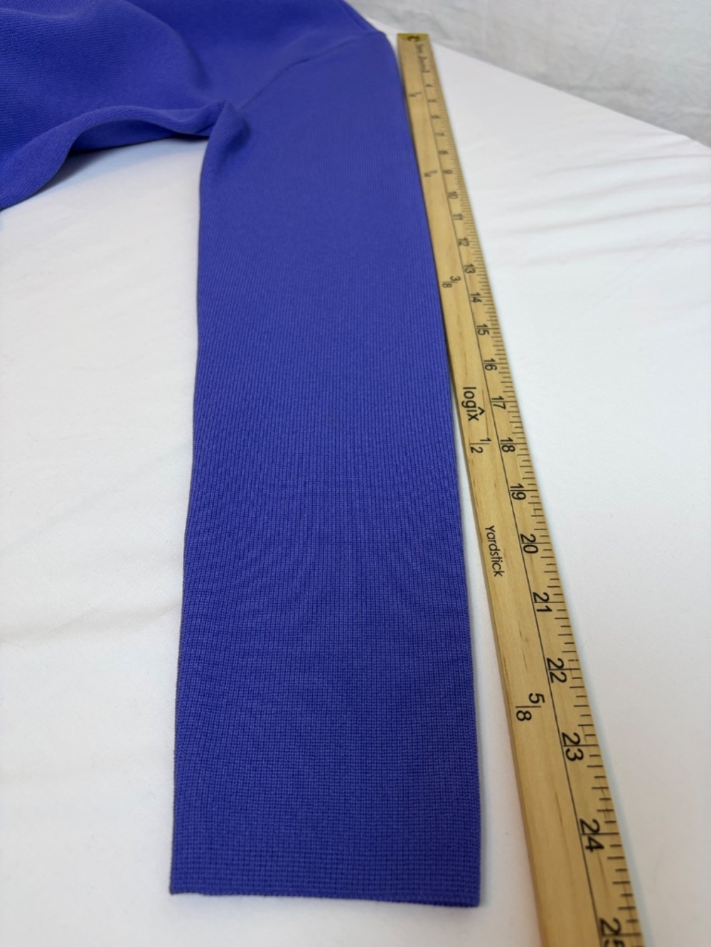 Ann Taylor Blue Mock Neck Fit & Flare Knit Dress Size S Style 827052 - Picture 12 of 13